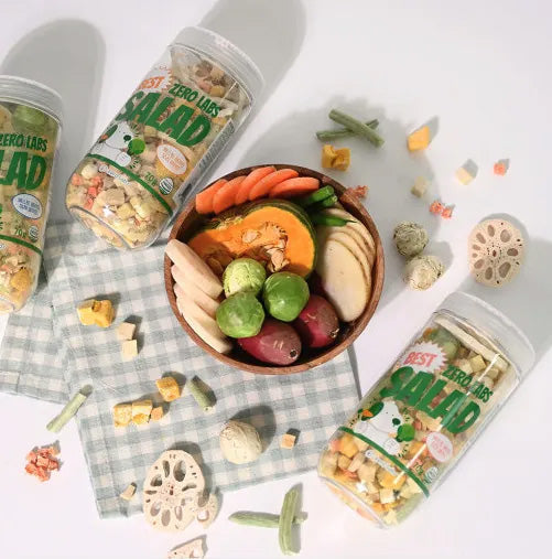 ZERO LABS 蛋黃凍乾 / 鮭魚蛋黃凍乾 / 蔬果沙拉凍乾 犬貓零食 60g / 70g