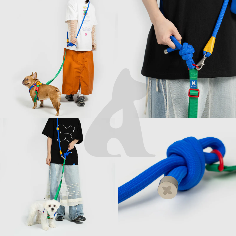 SPUTNIK 10TH YEAR︱多功能圓牽繩 - 拼色 粉色