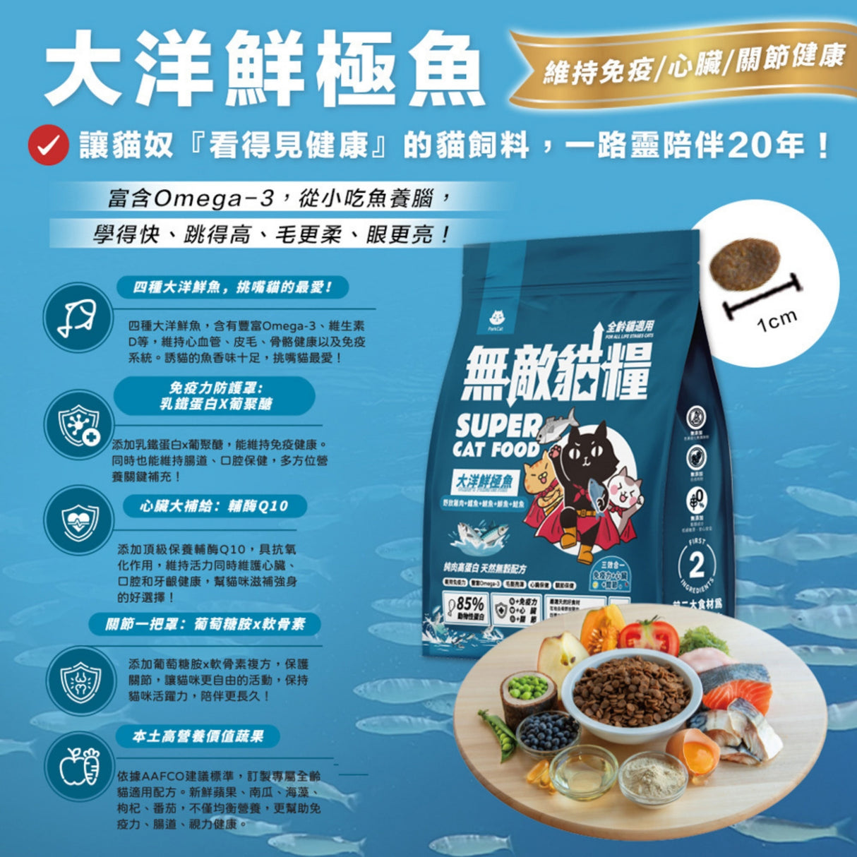 ParkCat貓樂園 無敵貓糧 大洋鮮極魚 鮮雞蜂王乳 動力火雞鹿 霸王鮮雞 1kg