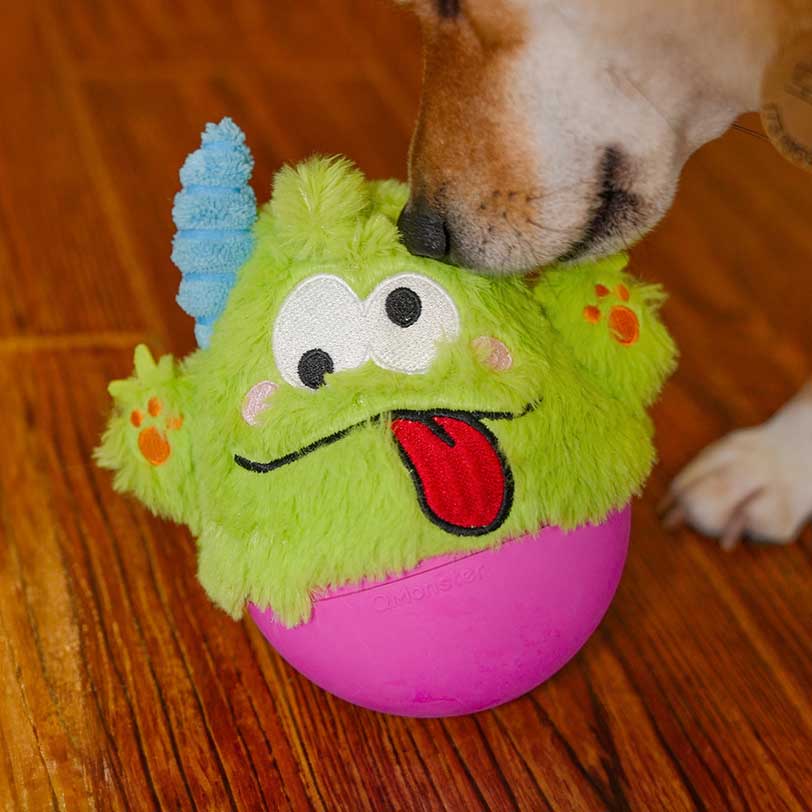 Q-MONSTER 不倒翁小怪物 寵物發聲玩具 狗狗啃咬玩具