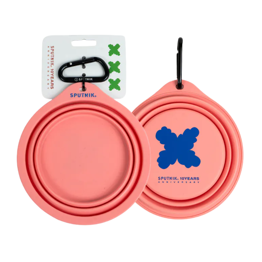 SPTUNIK 10TH YEAR︱寵物折疊碗 - 粉色 藍色