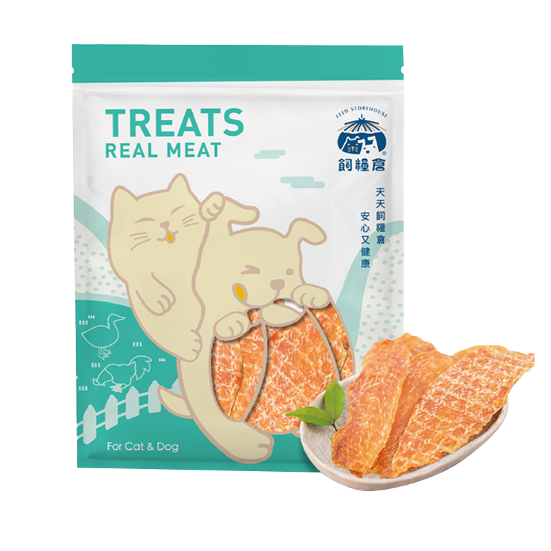 Fudohouse 飼糧倉 寵物零食 低脂雞肉 肉乾 肉條 原肉零食 犬貓可食