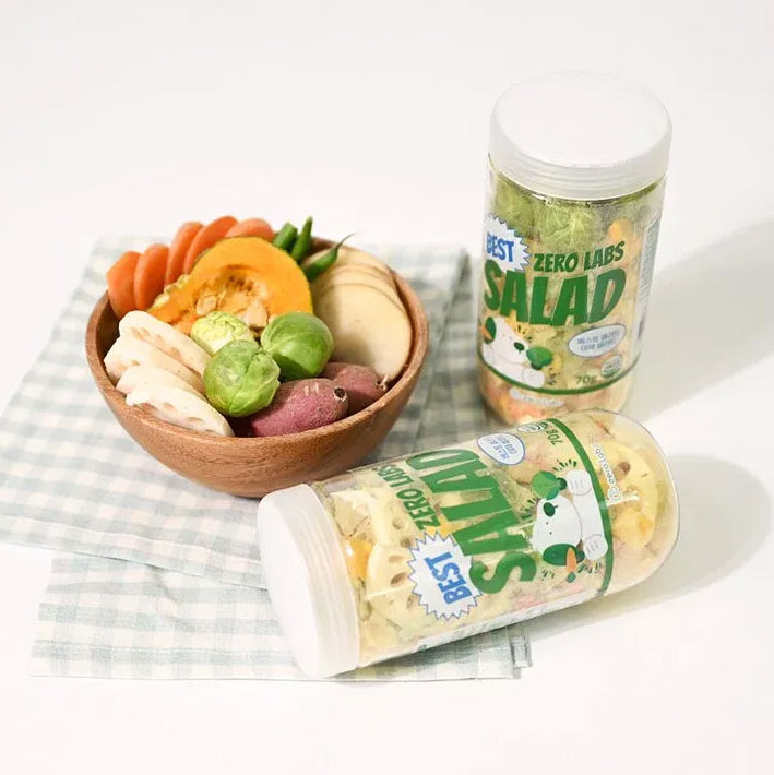 ZERO LABS 蛋黃凍乾 / 鮭魚蛋黃凍乾 / 蔬果沙拉凍乾 犬貓零食 60g / 70g