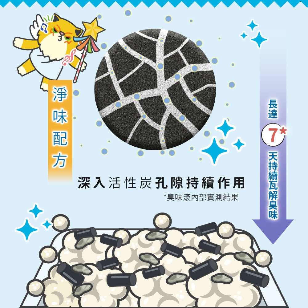ODOUT 臭味滾 ✨新包裝✨沛點炭 貓砂強效除臭粒 80g