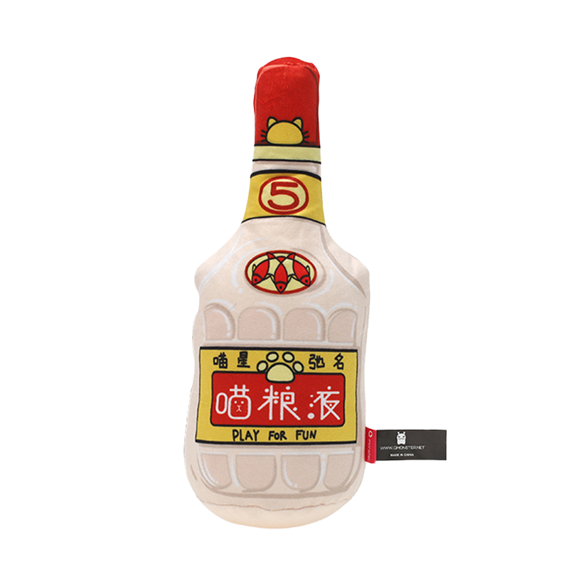 Q-MONSTER 貓酒系列寵物玩具 貓薄荷抱枕 貓抱枕