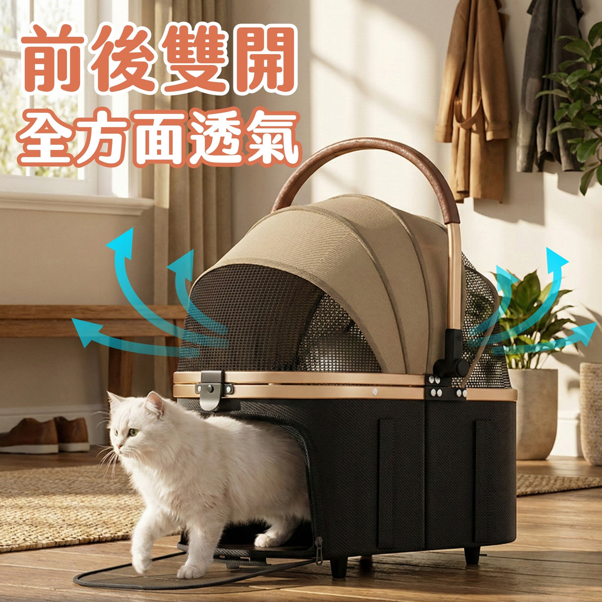 可折疊寵物推車 航空箱分離 | 20kg承重