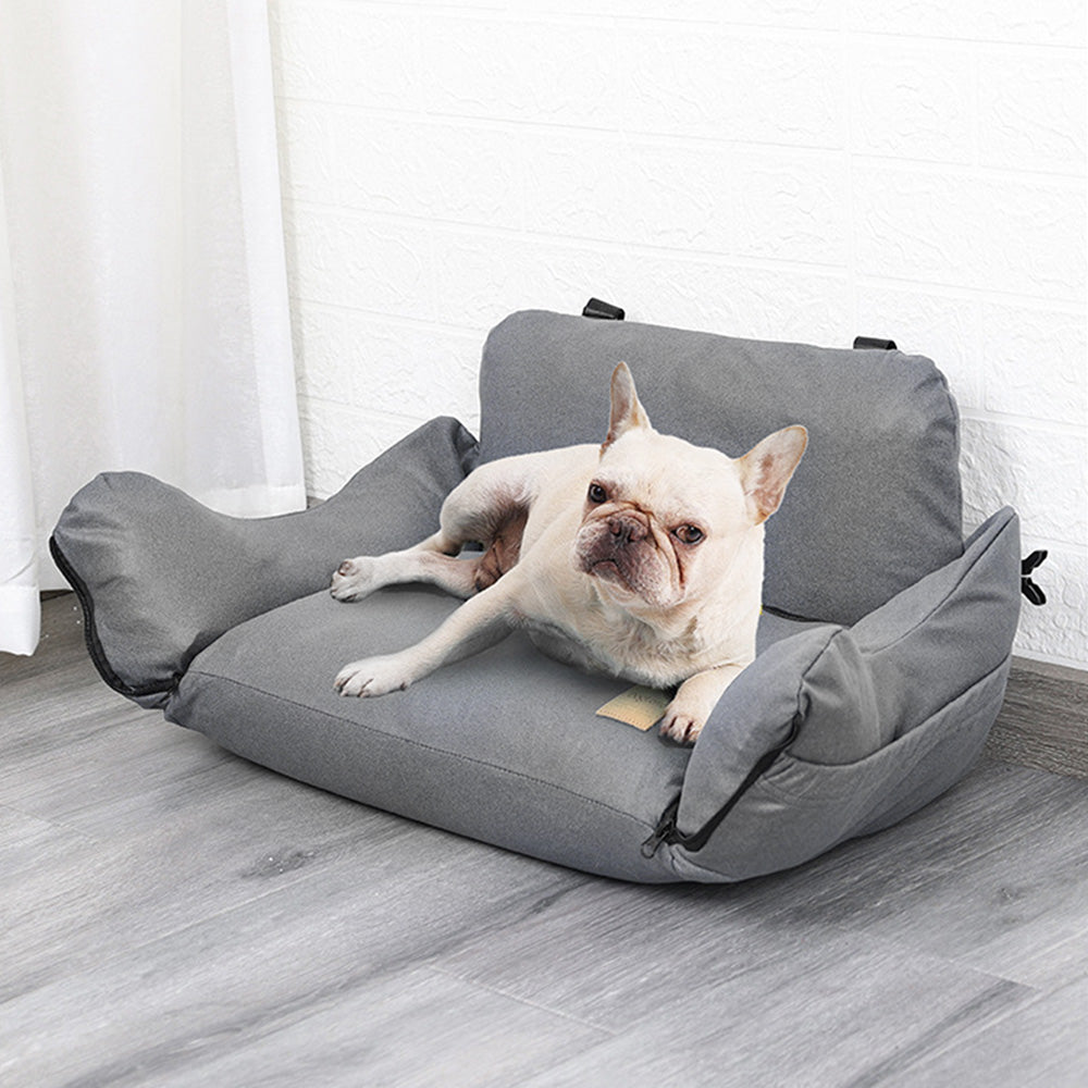 DogLemi 多樂米 車載氣囊手提寵物窩 寵物提袋 汽車座椅 灰色