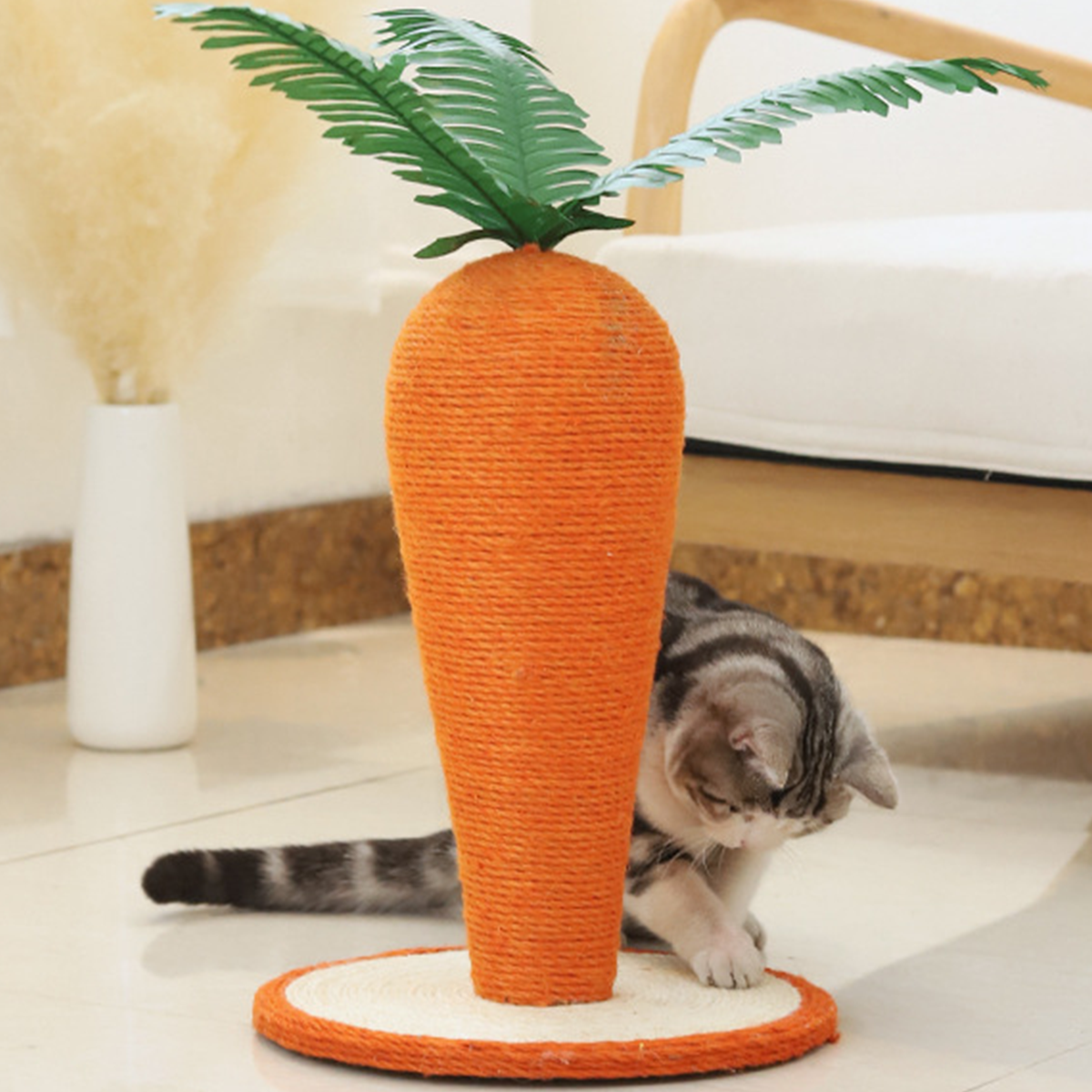 紅蘿蔔 劍麻貓抓柱 貓玩具 紅蘿蔔抓板 貓抓墊