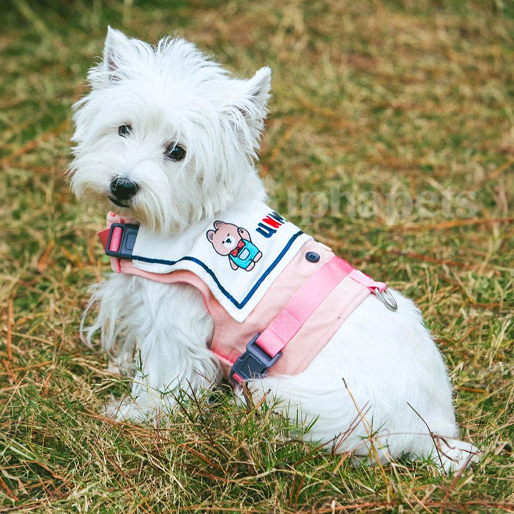 UNMIXED 你好!海軍領 寵物胸背帶+牽繩組 4種尺寸