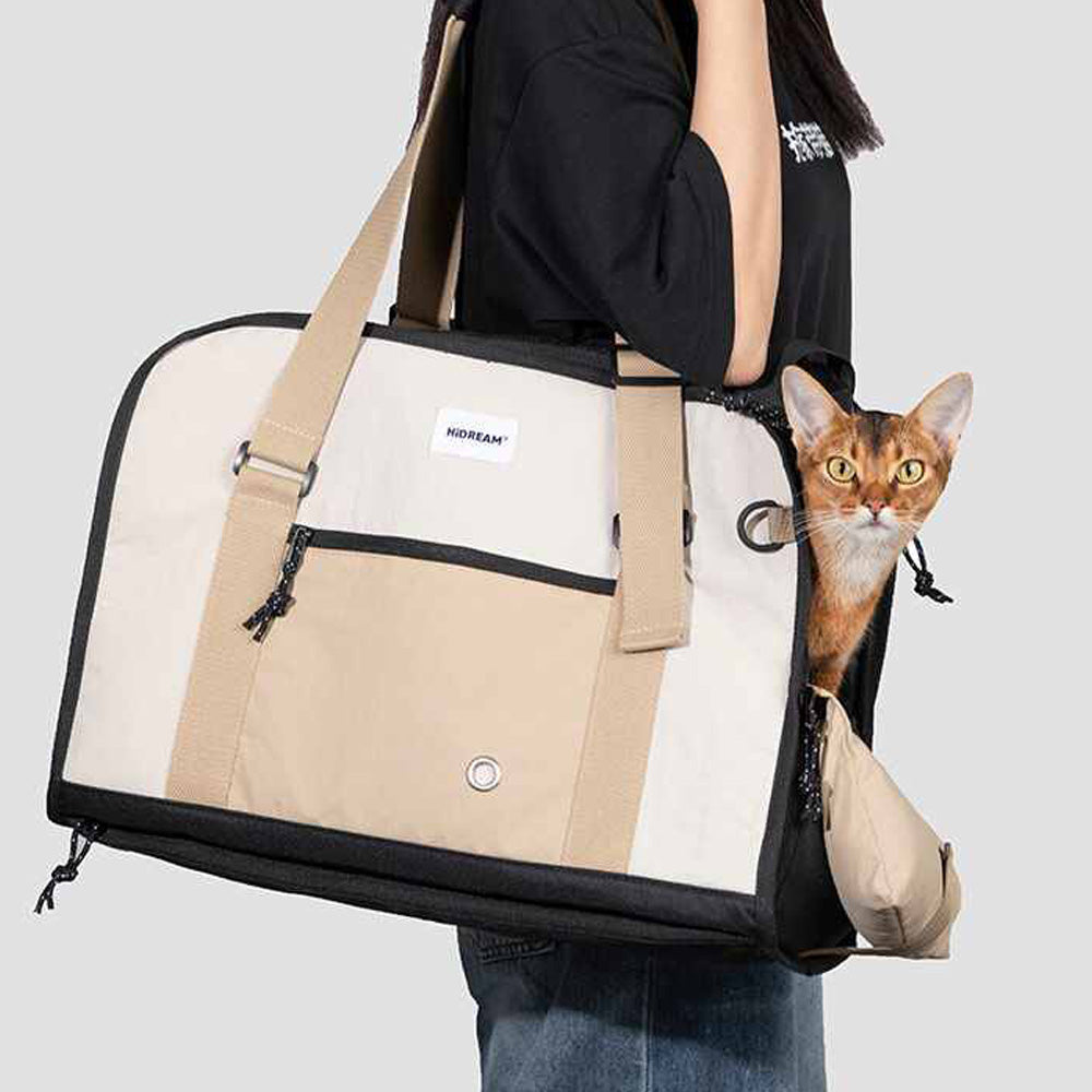 HIDREAM 寵物外出單肩托特包 外出背包 2色