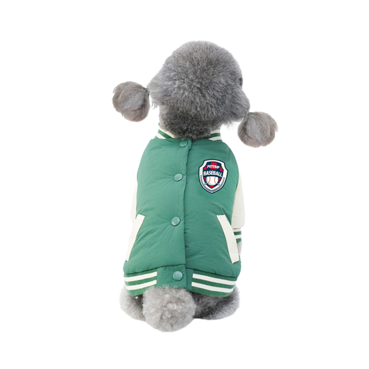 PETTRIP 後開襟棒球棉衣