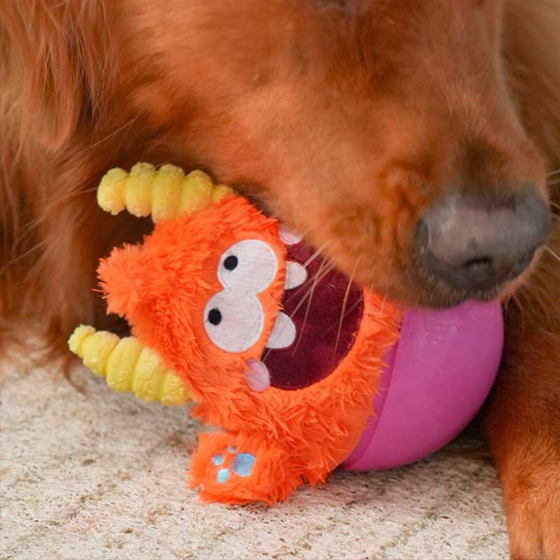 Q-MONSTER 不倒翁小怪物 寵物發聲玩具 狗狗啃咬玩具