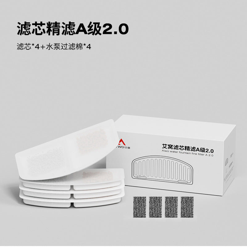 AIWO 艾窩 小熊 / 小蜜蜂寵物無線飲水機 自動飲水器 四層過濾芯 2.2L