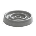 陶瓷圓圈寵物慢食碗 / 灰色