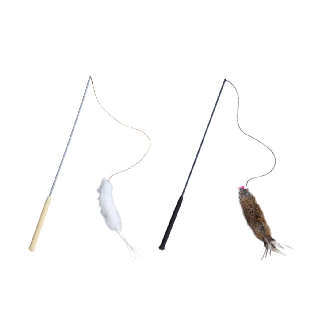 Q-MONSTER 真皮逗貓棒