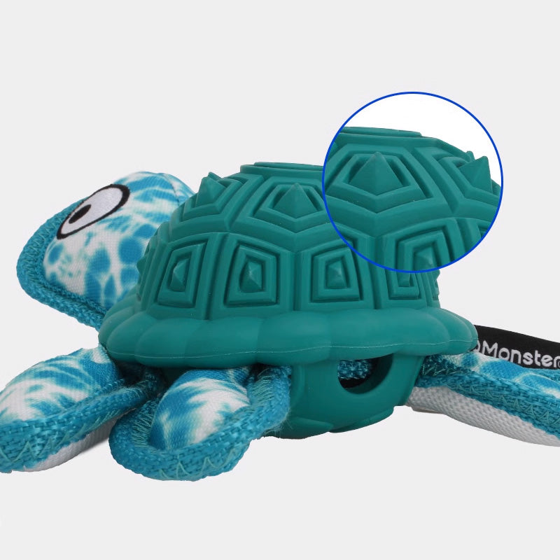 Q-MONSTER 橡膠漏食海龜玩具 烏龜玩具 磨牙玩具