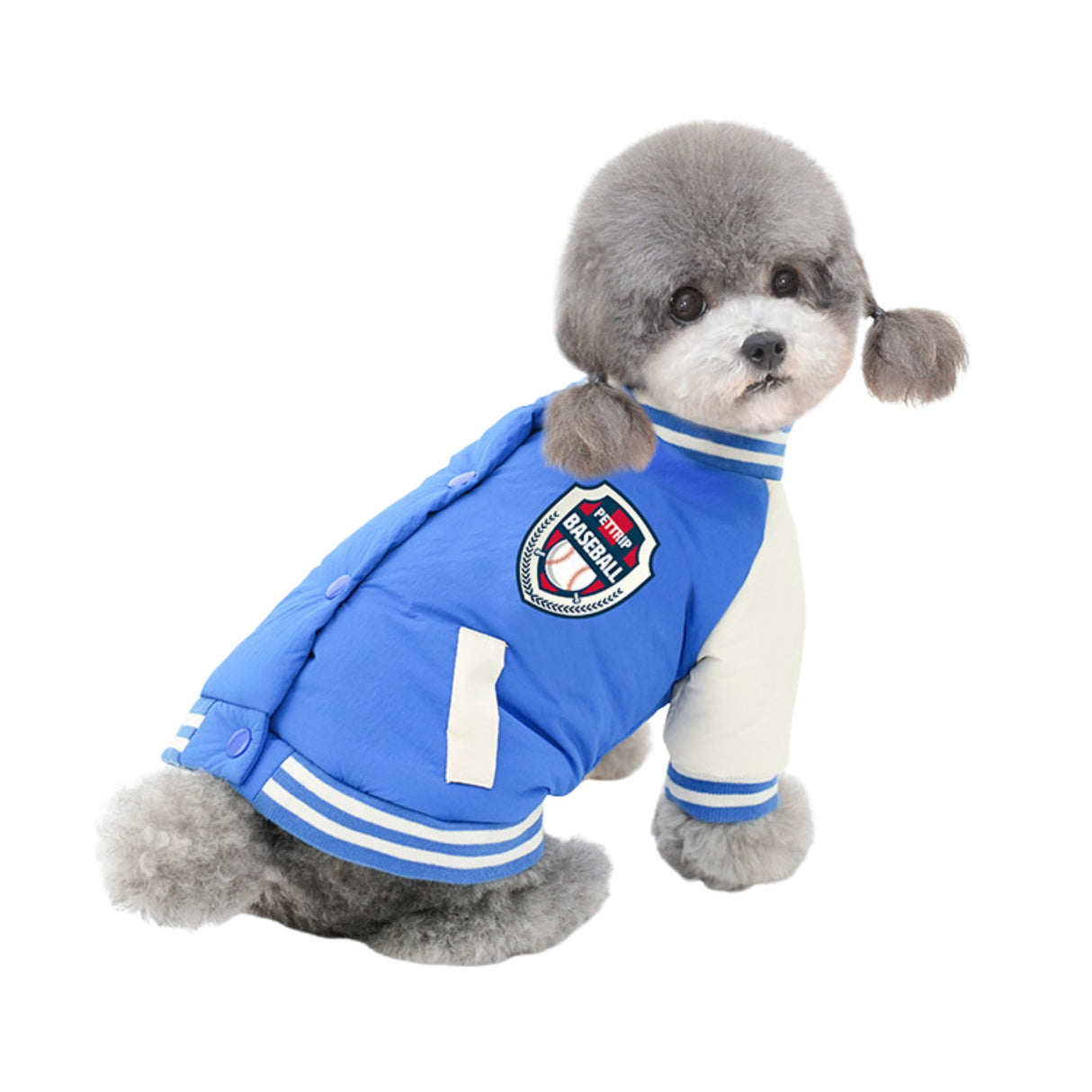 PETTRIP 後開襟棒球棉衣