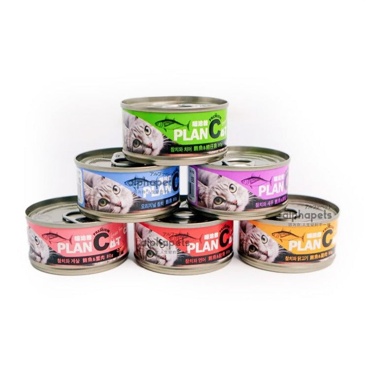 By Cat喵洽普 PLANCAT 無穀貓罐 6種口味 80g