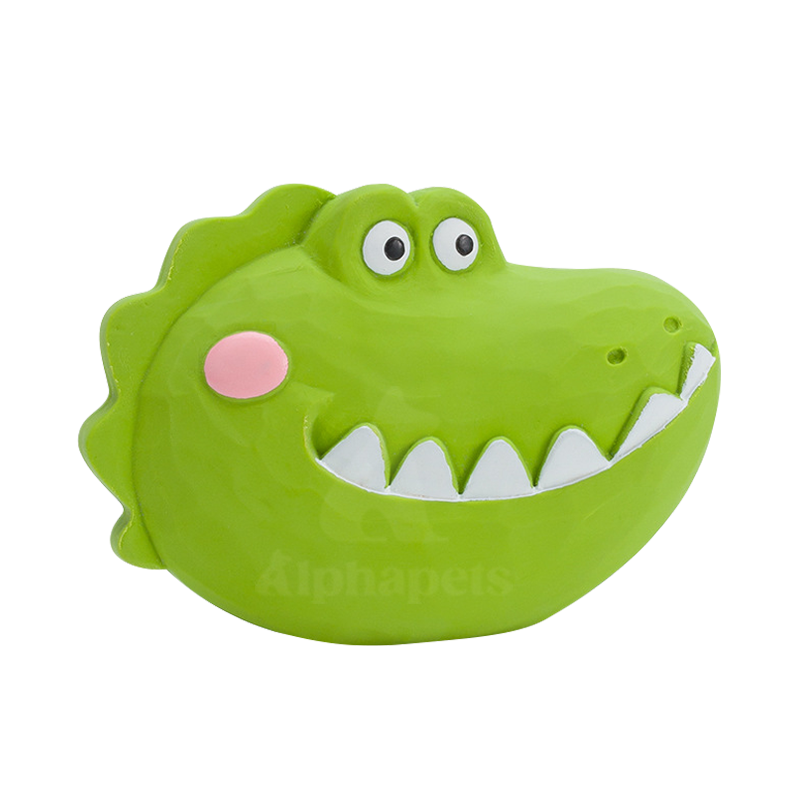 Q-MONSTER 扁扁動物頭家族發聲玩具 寵物乳膠玩具