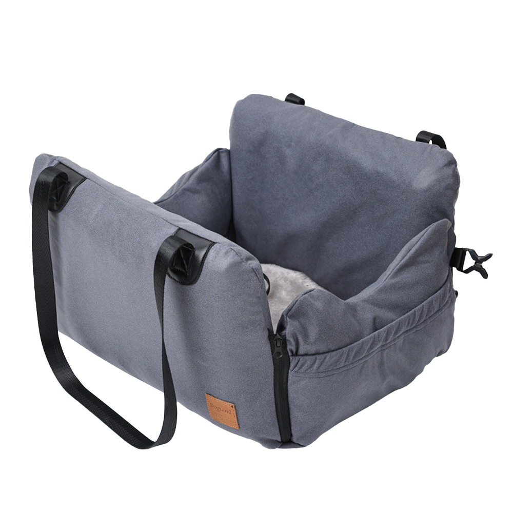 DogLemi 多樂米 車載氣囊手提寵物窩 寵物提袋 汽車座椅 灰色