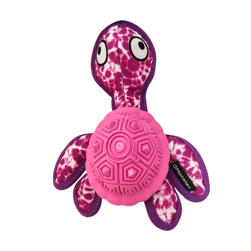 Q-MONSTER 橡膠漏食海龜玩具 烏龜玩具 磨牙玩具