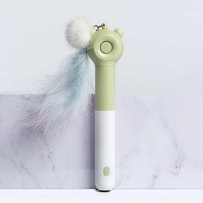 AIWO 艾窩 小熊雷射逗貓棒 可伸縮逗貓棒