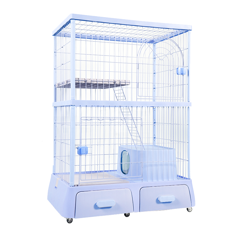 DF 雙層 / 三層多功能貓籠 貓咪別墅 貓屋 內附封閉式貓砂盆 3色