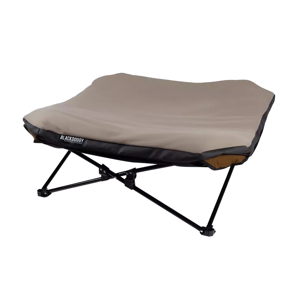 BlackDoggy 寵物戶外防潑水摺疊行軍床 / 專用睡墊 寵物床