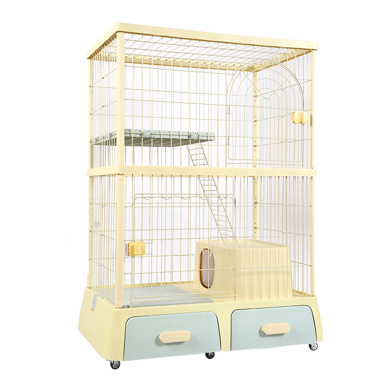 DF 雙層 / 三層多功能貓籠 貓咪別墅 貓屋 內附封閉式貓砂盆 3色