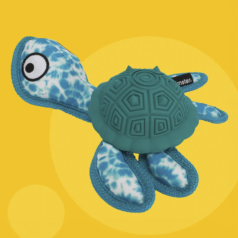 Q-MONSTER 橡膠漏食海龜玩具 烏龜玩具 磨牙玩具