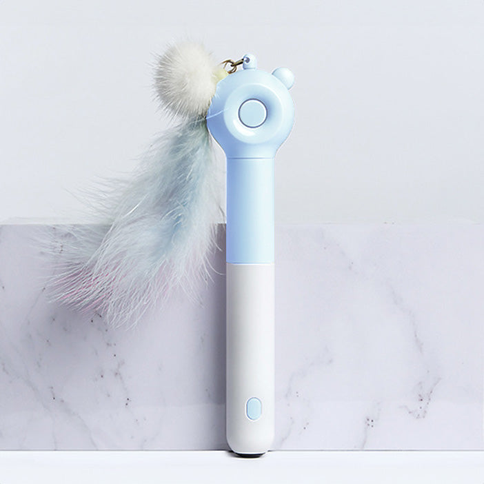 AIWO 艾窩 小熊雷射逗貓棒 可伸縮逗貓棒