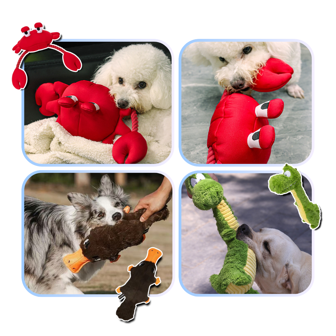 Q-MONSTER 趣味動物造型 發聲毛絨玩具