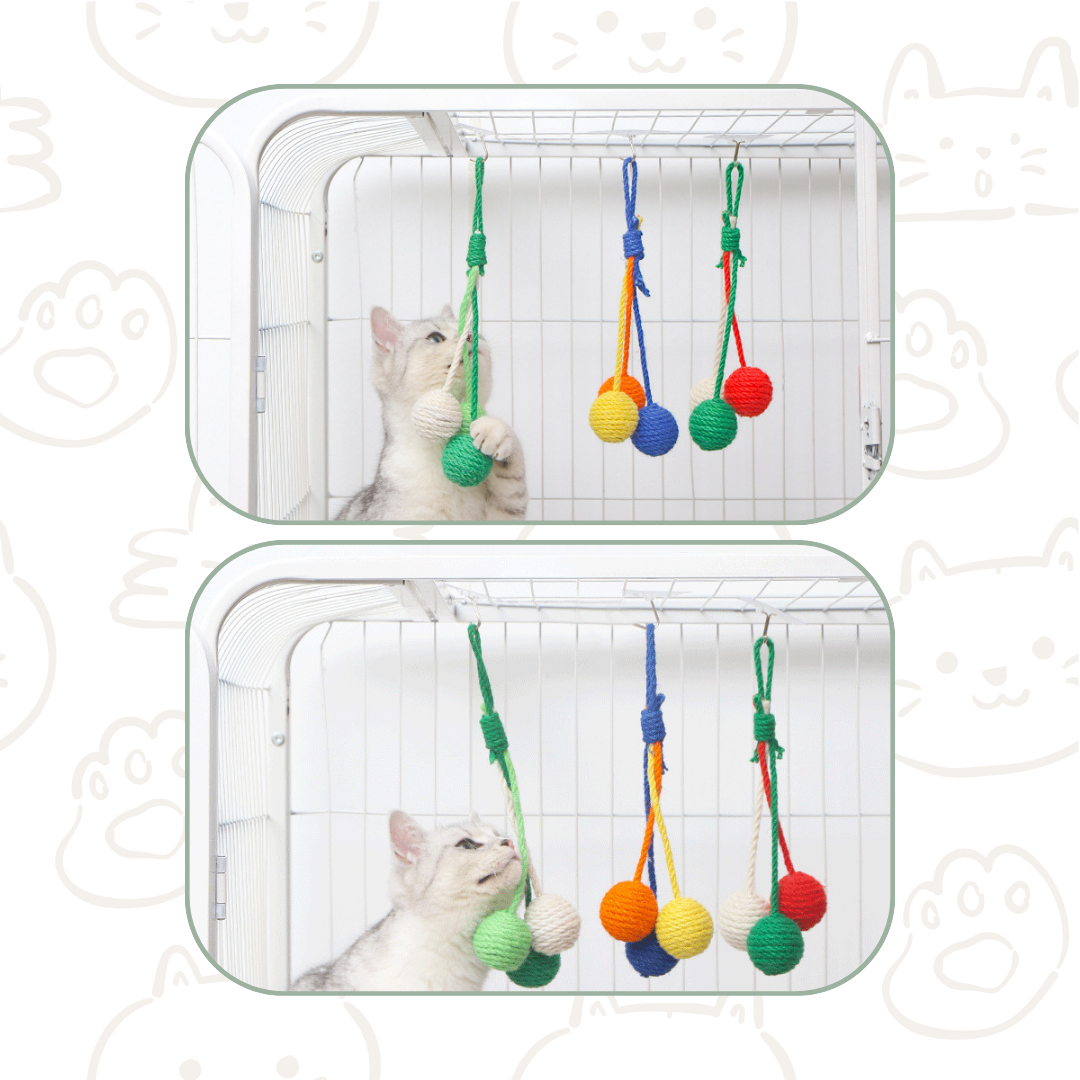 劍麻球 貓玩具 4種顏色