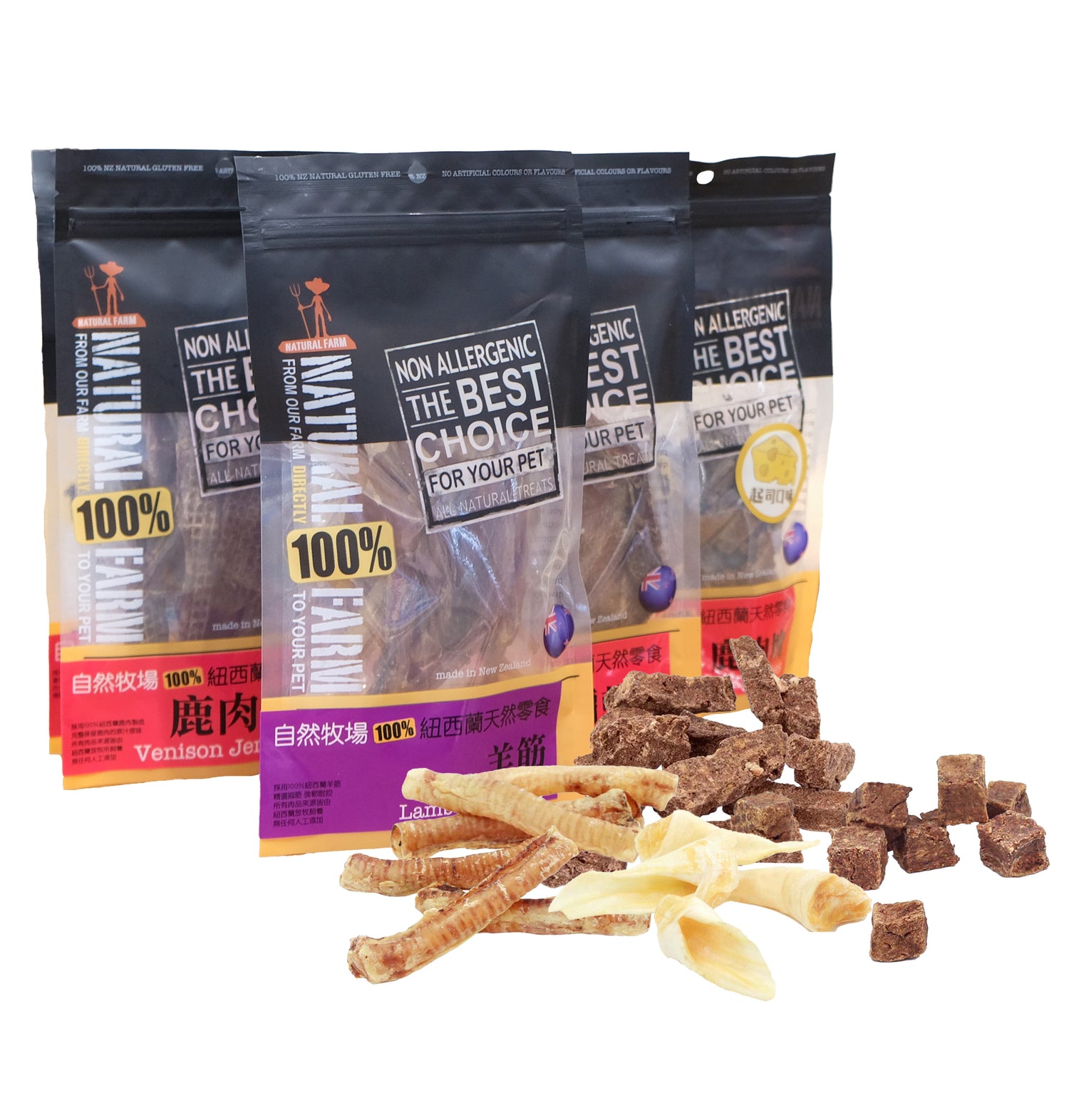 NATURAL FARM 自然牧場 100%紐西蘭天然狗零食 經典系列  狗零食 肉乾