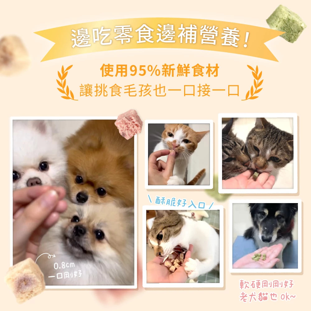 汪喵星球 犬貓凍乾 機能保健丁 (關節/泌尿/口腔/排毛)