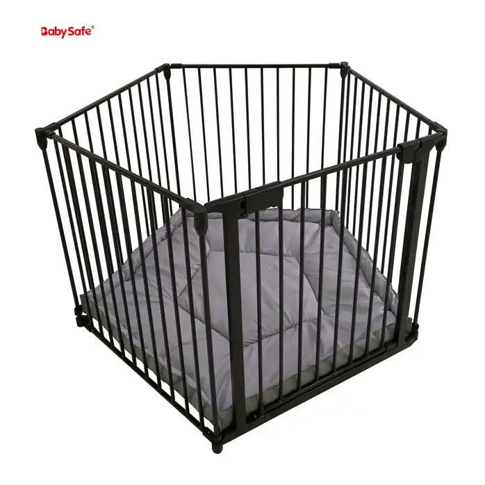 BabySafe 6片摺疊鐵圍欄 寵物安全圍欄 寵物防護柵欄