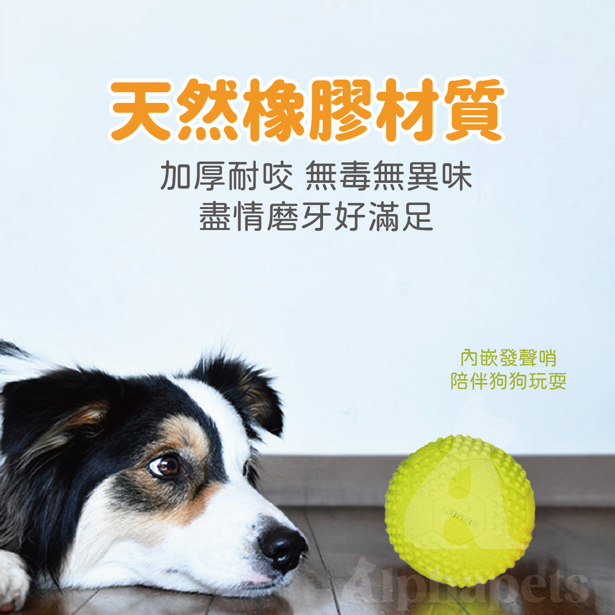 LaRoo萊諾 發聲小足球 橡膠玩具 狗狗玩具