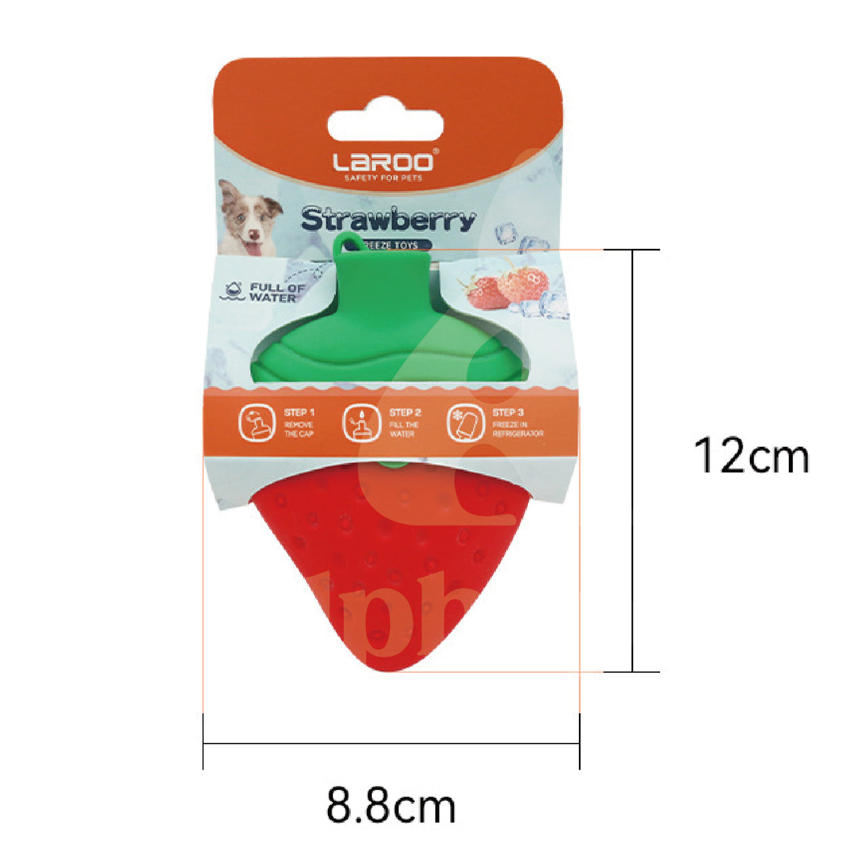 LaRoo萊諾 冰凍水果 降暑玩具 橡膠玩具 狗狗玩具