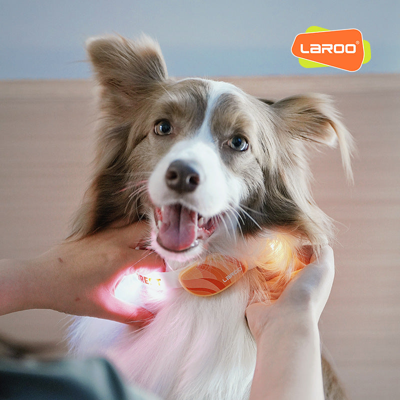 LaRoo 萊諾 森林發光圈 寵物發光項圈 防水 可充電 3色