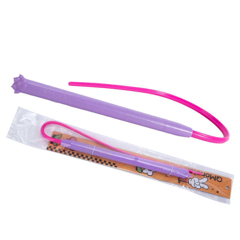 Q-MONSTER 小皮鞭逗貓棒 矽膠逗貓棒 矽膠條可替換