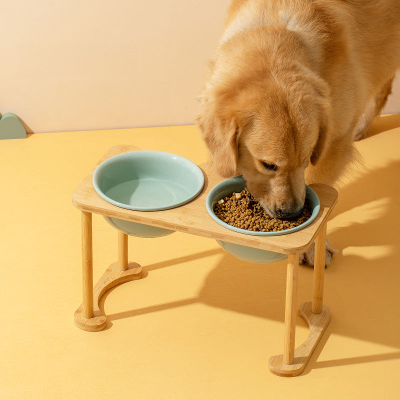 羅馬柱架陶瓷飛碟寵物碗 平架寵物碗 護頸碗架 加大碗架 單碗 雙碗