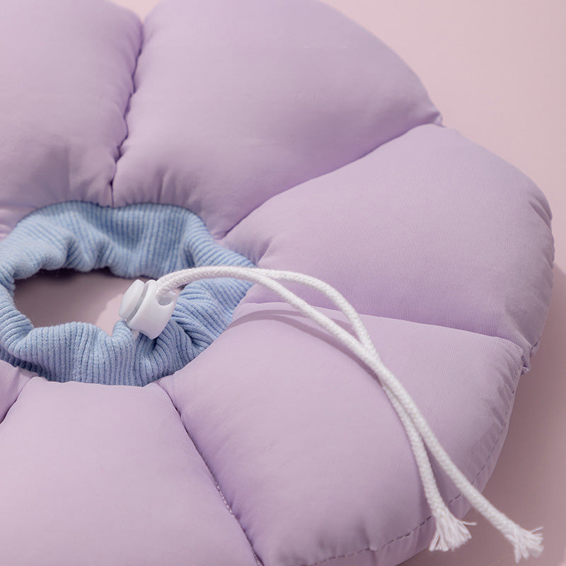 HiDREAM 花朵伊麗莎白圈 防護頭套 寵物頭套 6色