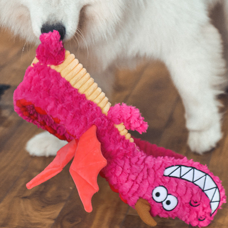 Q-MONSTER 響紙龍發聲玩具 毛絨玩具 寵物玩具