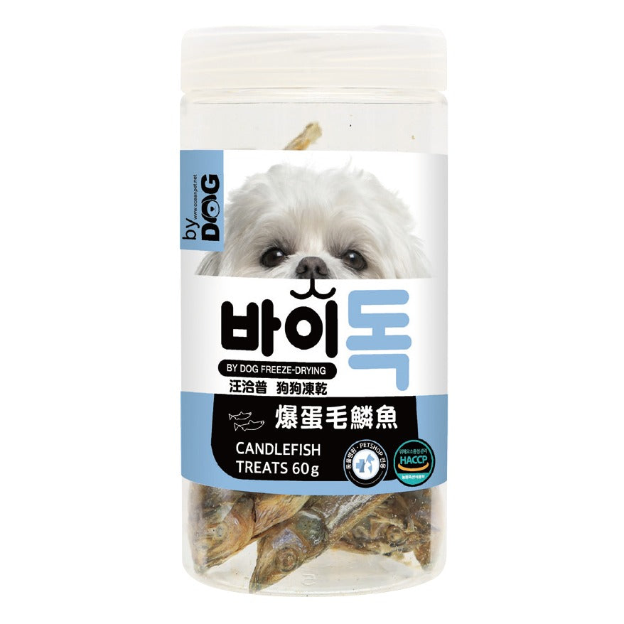 By Dog汪洽普 狗狗凍乾零食 鱈魚 鮭魚 馬肉 牛肝 雞胸肉 毛鱗魚 低脂鮪魚 鮮甜比目魚 鰈魚
