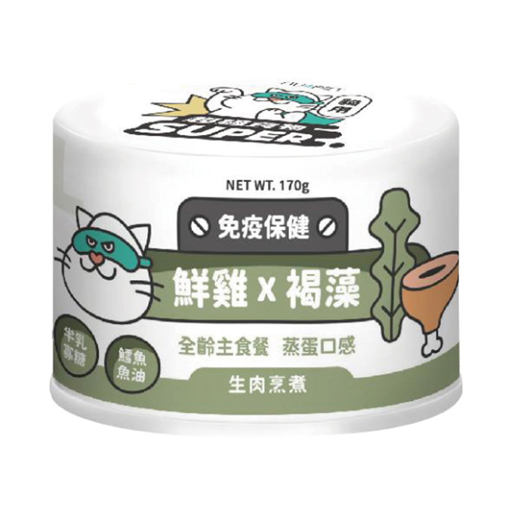nu4PET陪心寵糧 Super小白主食罐 貓用 全口味 80g / 170g
