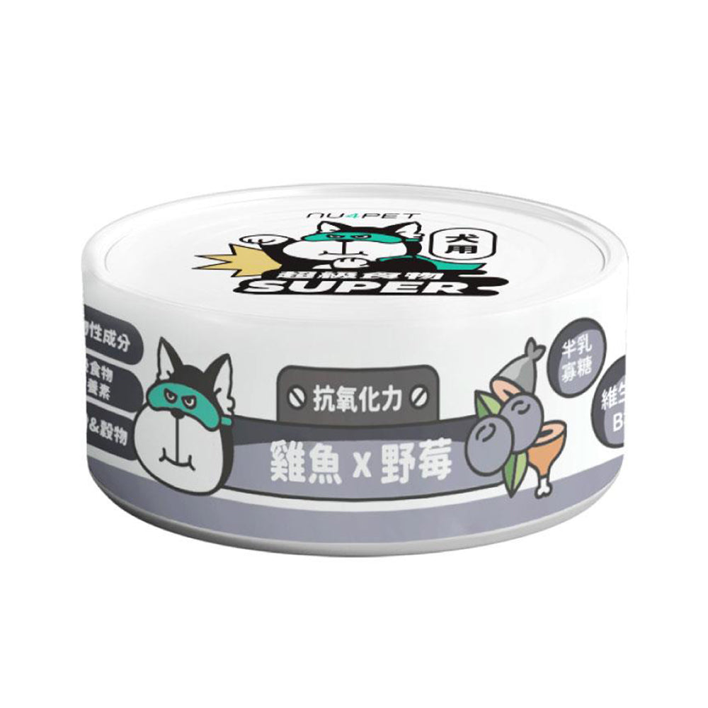 nu4PET陪心寵糧 Super小白主食罐 犬用 全口味 80g
