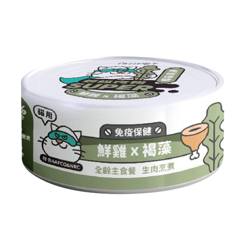 nu4PET陪心寵糧 Super小白主食罐 貓用 全口味 80g / 170g