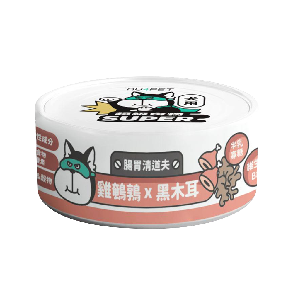 nu4PET陪心寵糧 Super小白主食罐 犬用 全口味 80g