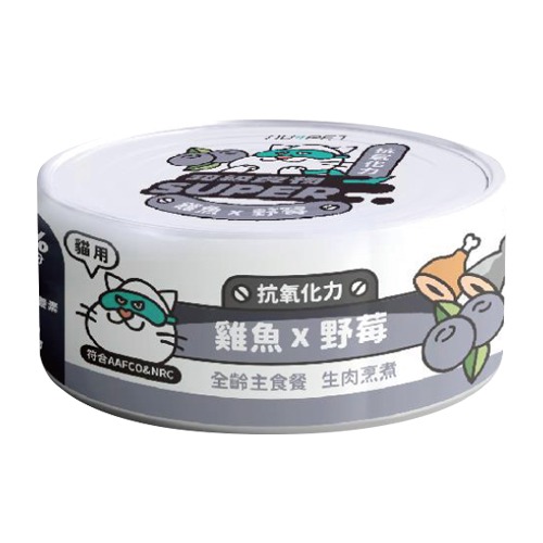 nu4PET陪心寵糧 Super小白主食罐 貓用 全口味 80g / 170g