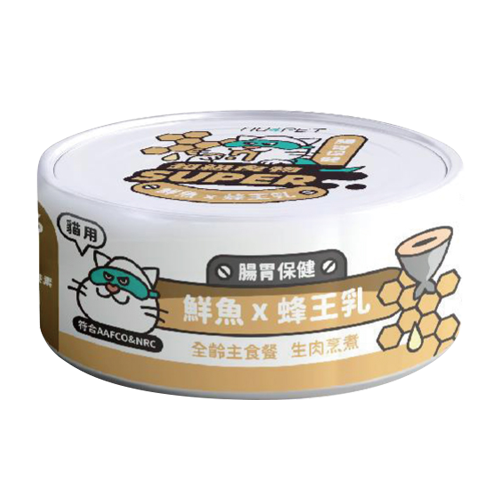 nu4PET陪心寵糧 Super小白主食罐 貓用 全口味 80g / 170g